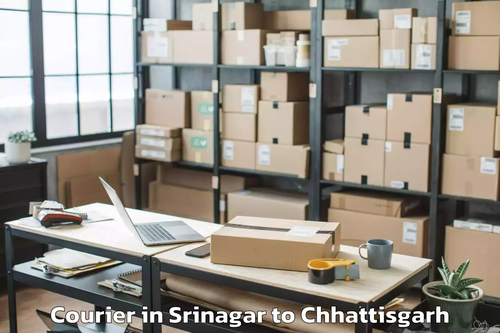 Book Srinagar to Pharasgaon Courier Online